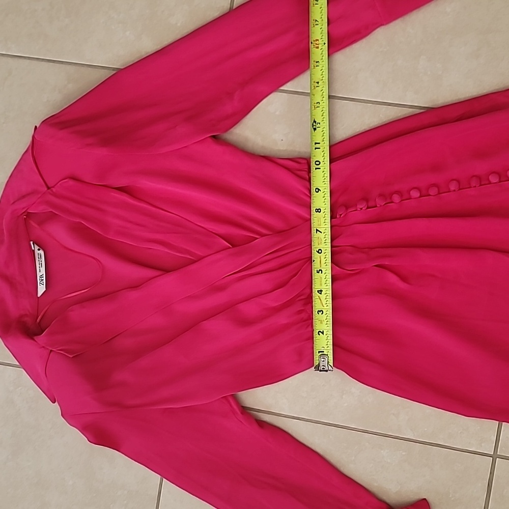 ZARA WRAP BUTTONED SHIRT DRESS - Picture 10 of 12